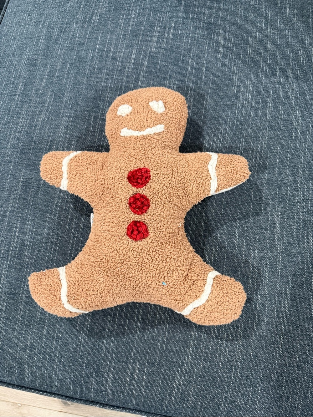 cupcakes & cashmere Gingerbread Plush Toy in Brown with Red Accents